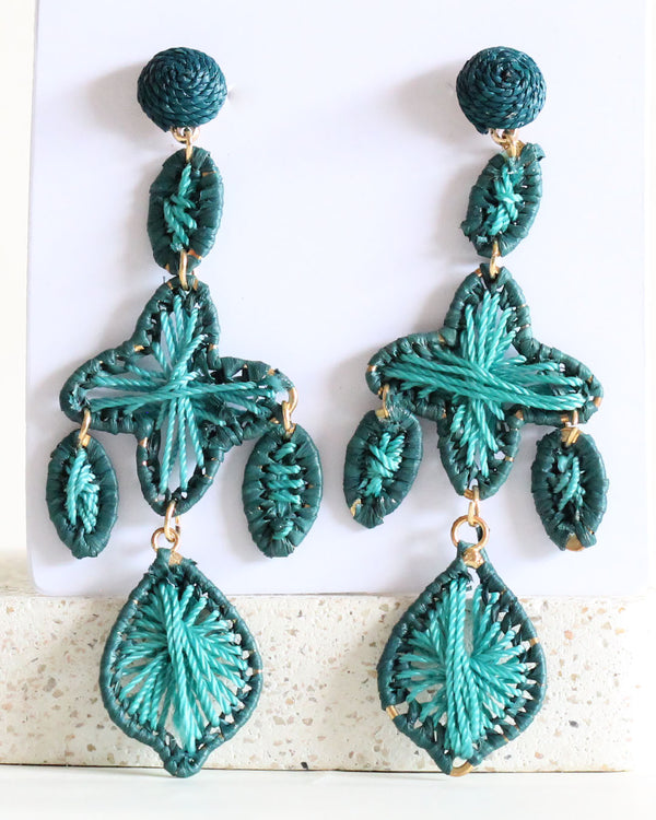 Aretes Chandelier Turquesa