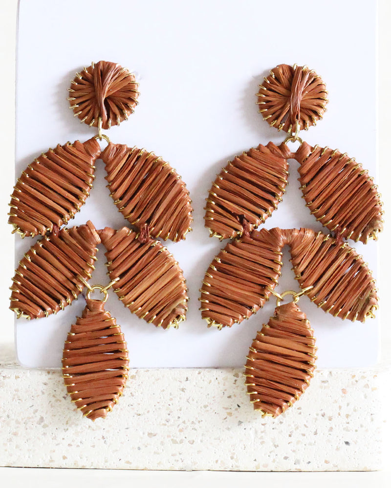 Aretes Uvas café