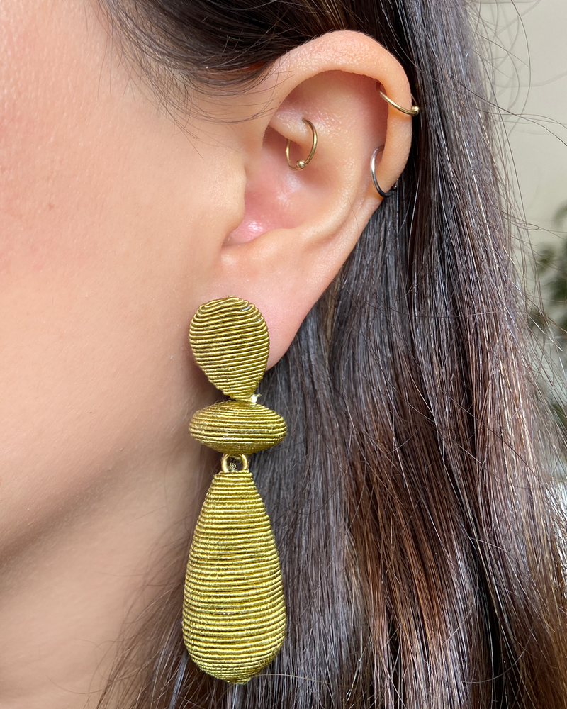 Aretes Figuras verde