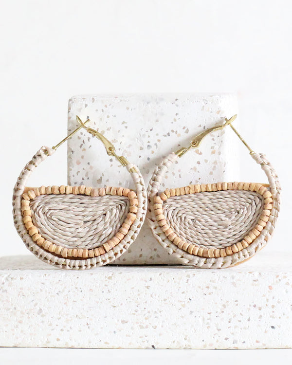 Aretes Media Luna natural
