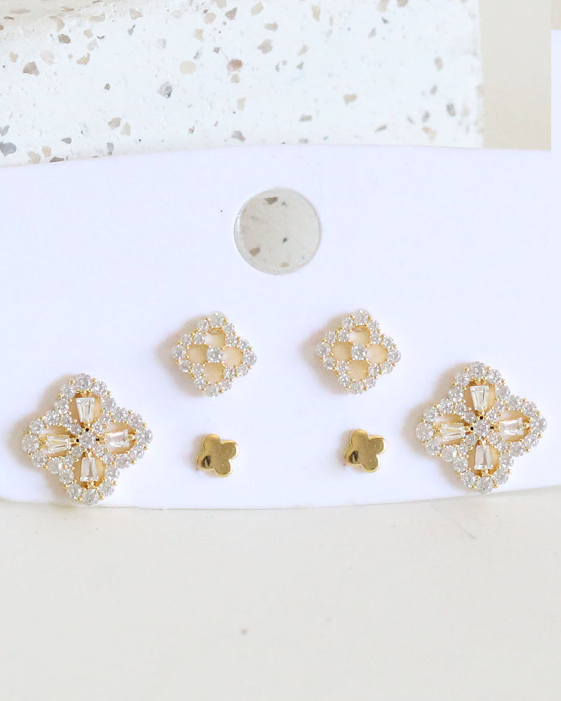 Set Aretes Trebol