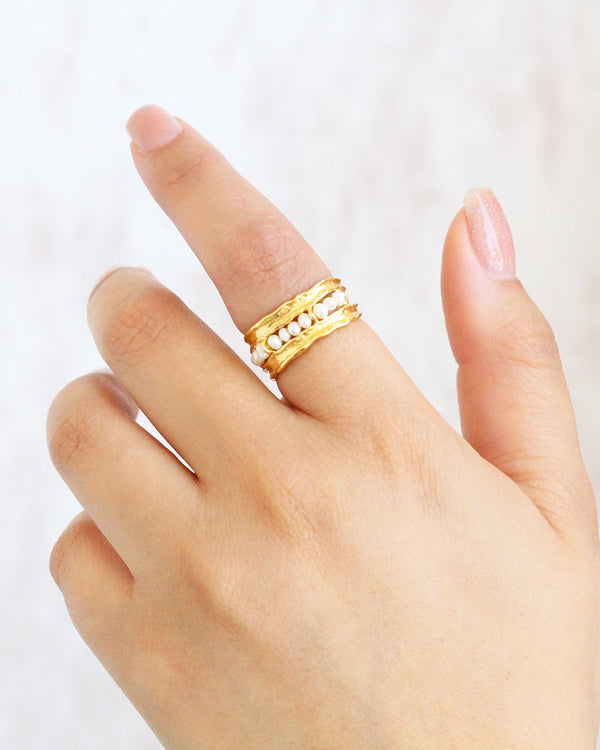 Anillo Perlas