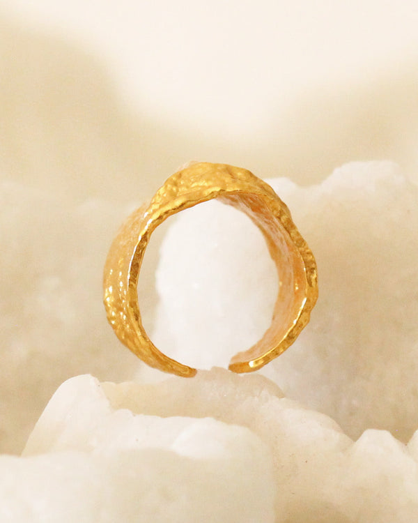 Anillo Textura Amplia