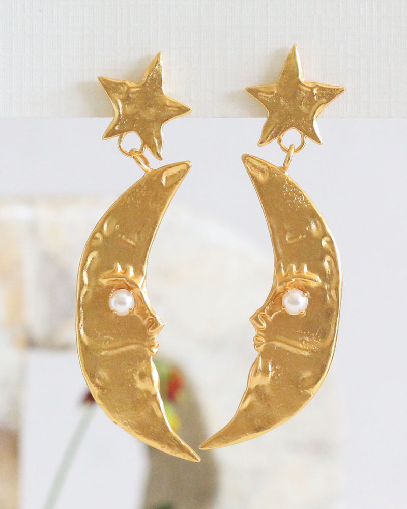 Aretes Luna Estrella
