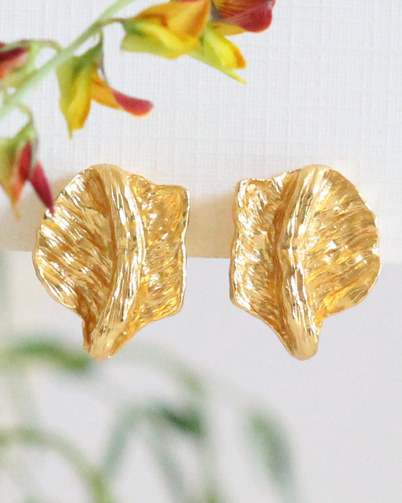 Aretes Hoja Orgánica