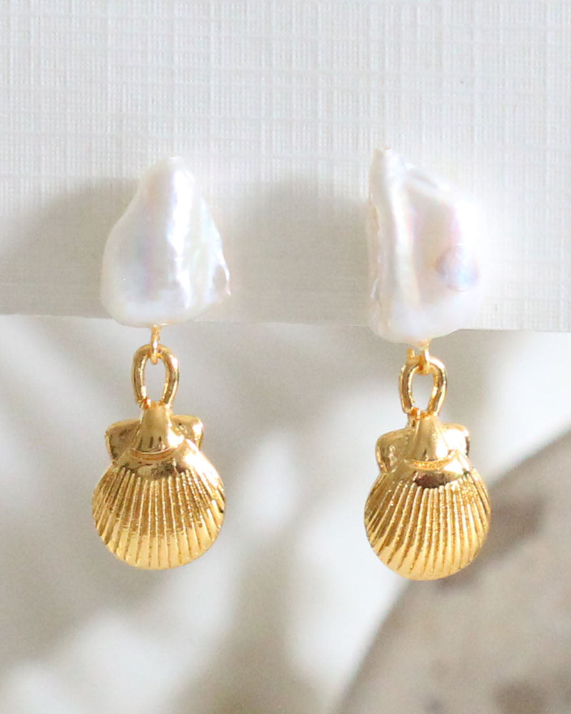 Aretes Perla Concha