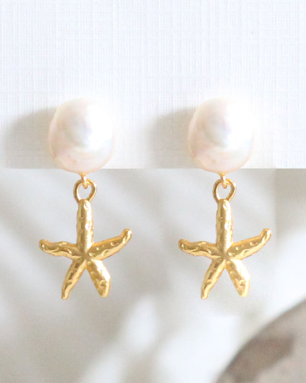 Aretes Perla Starfish