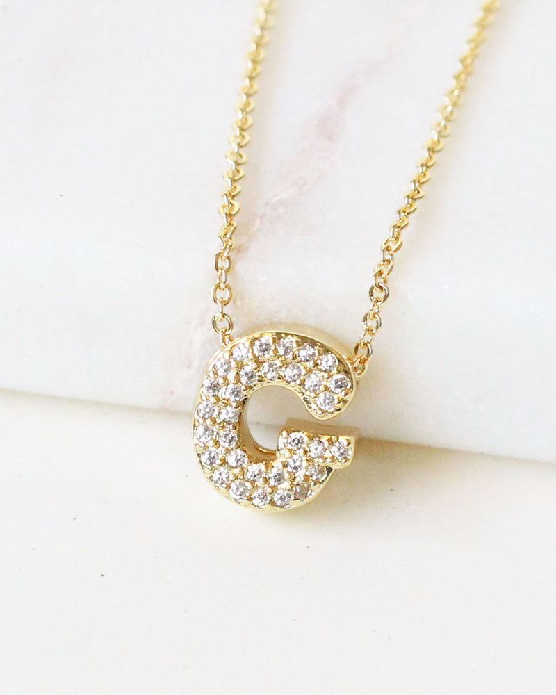 Collar inicial circonias G