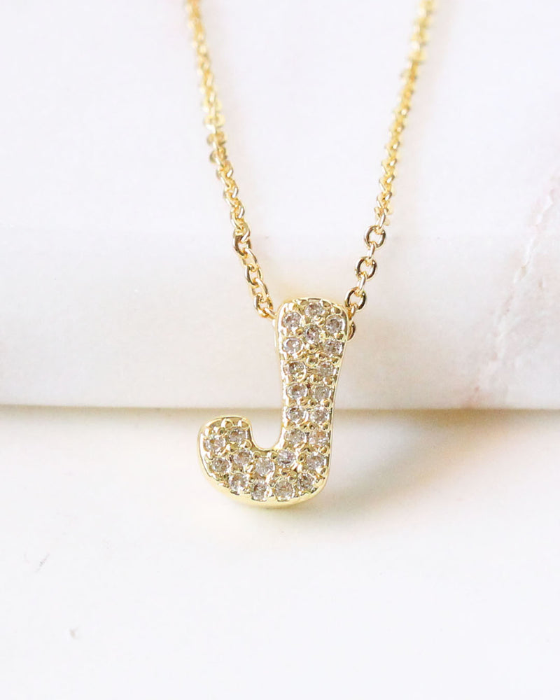 Collar inicial circonias J