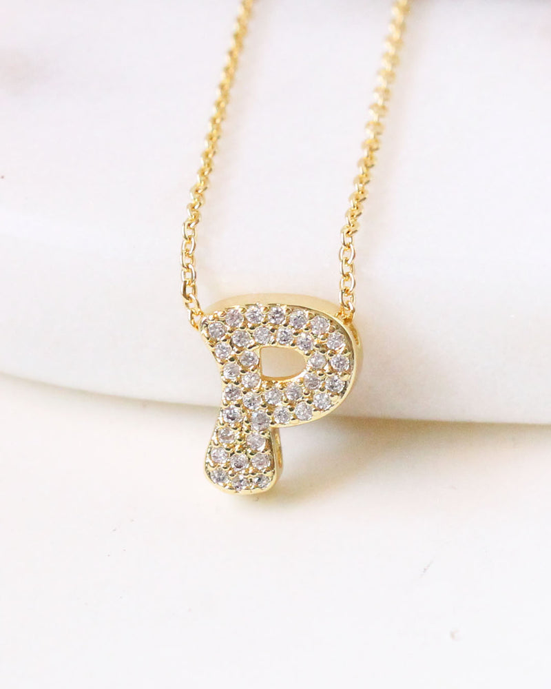 Collar inicial circonias P