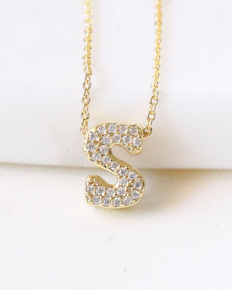 Collar inicial circonias S