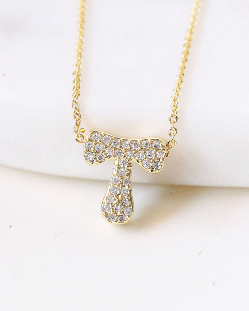 Collar inicial circonias T
