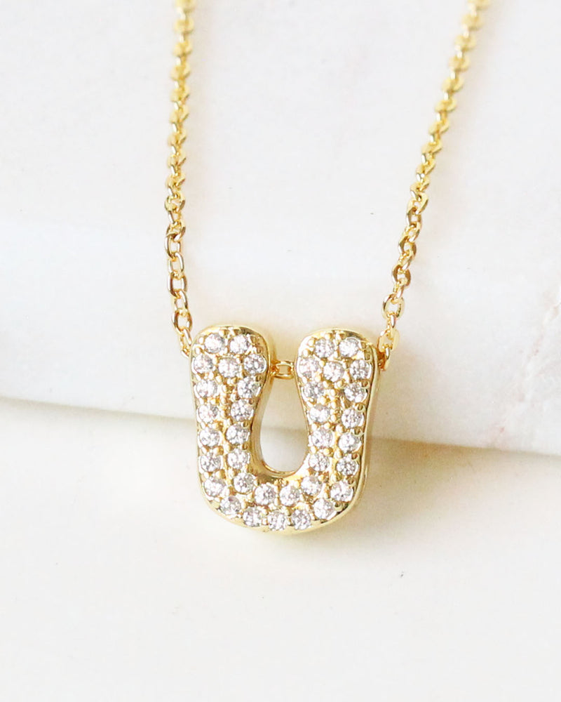 Collar inicial circonias U