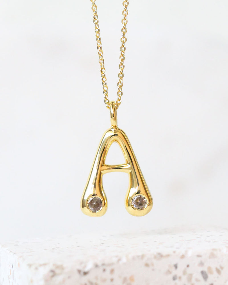 Collar inicial circonia globo A