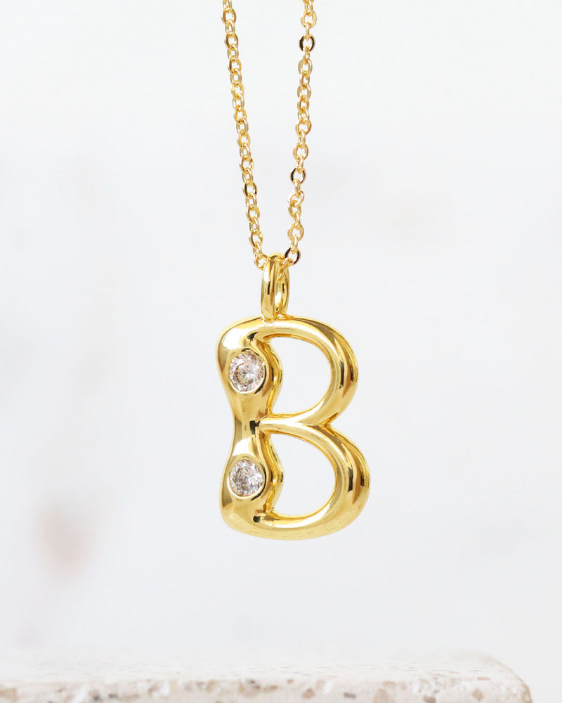 Collar inicial circonia globo B
