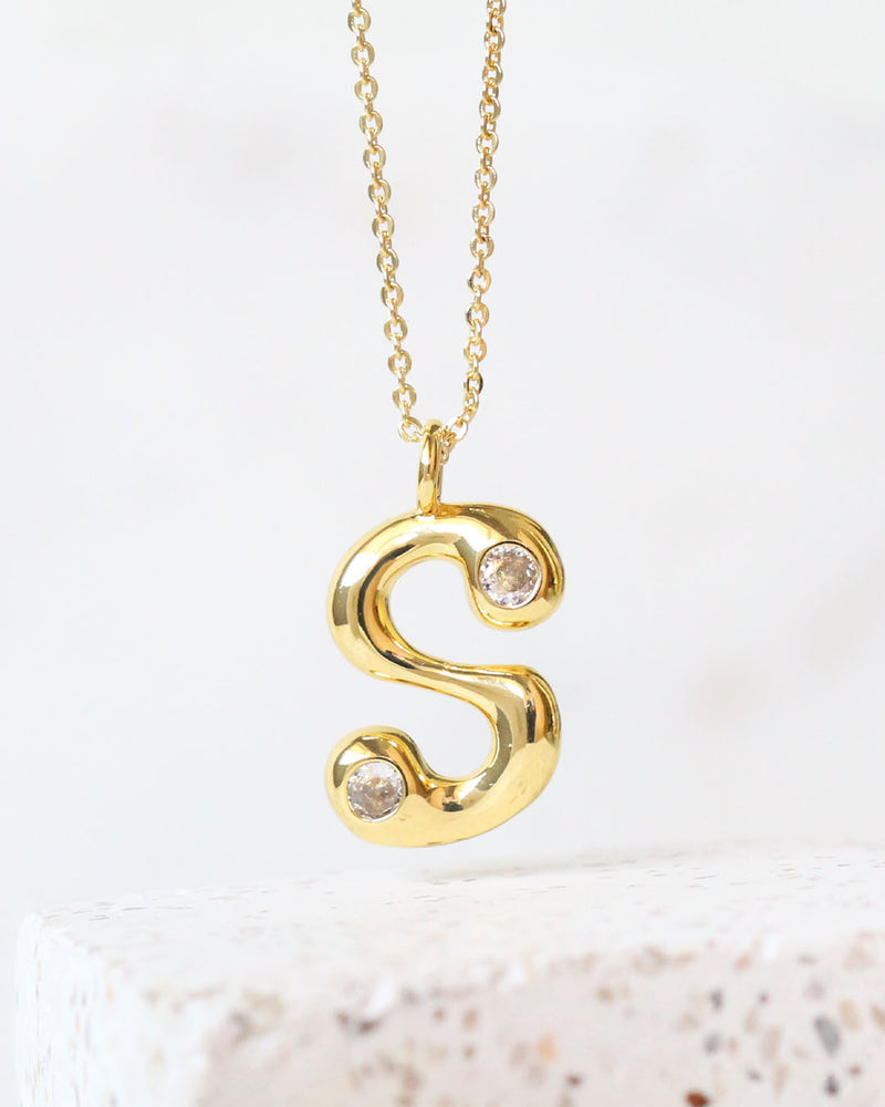 Collar inicial circonia globo S