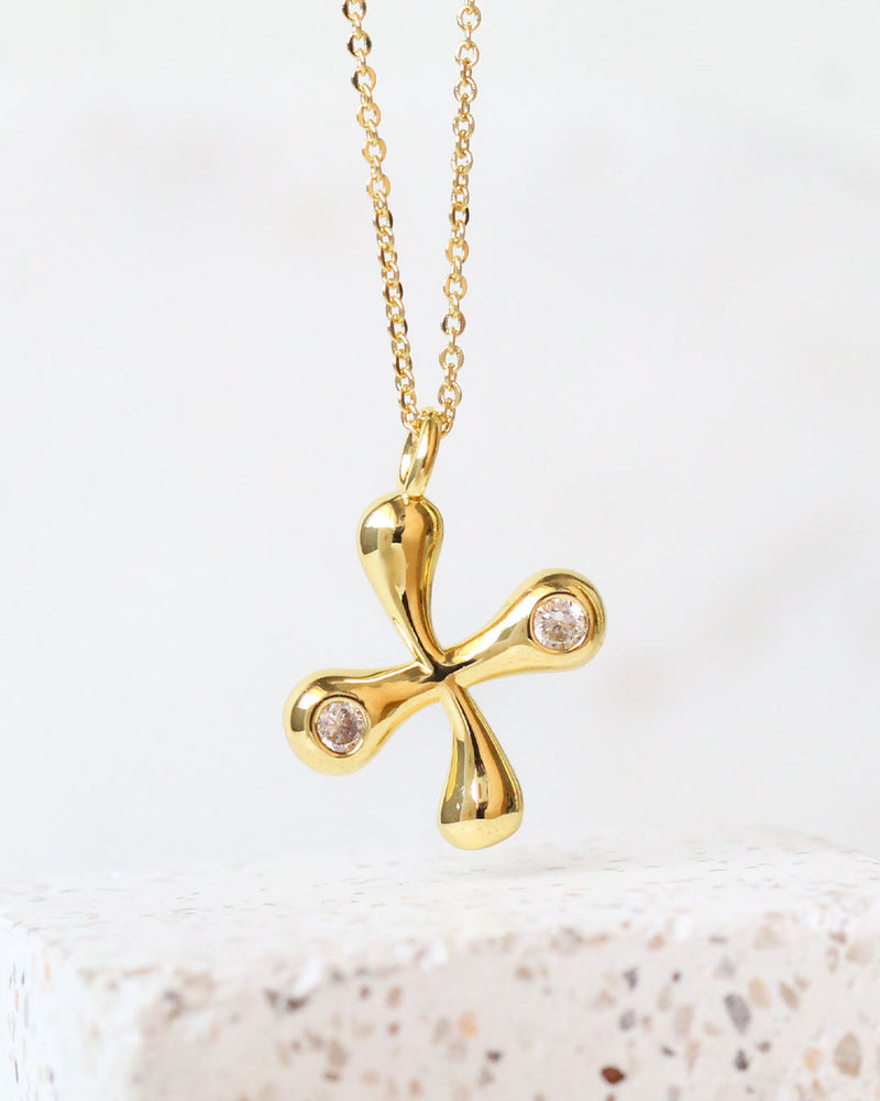 Collar inicial circonia globo X