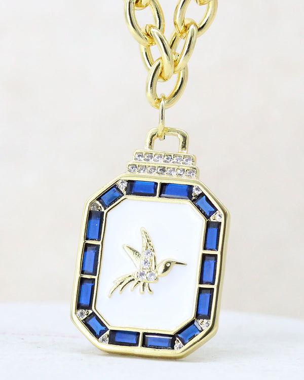 Collar Medalla Colibri