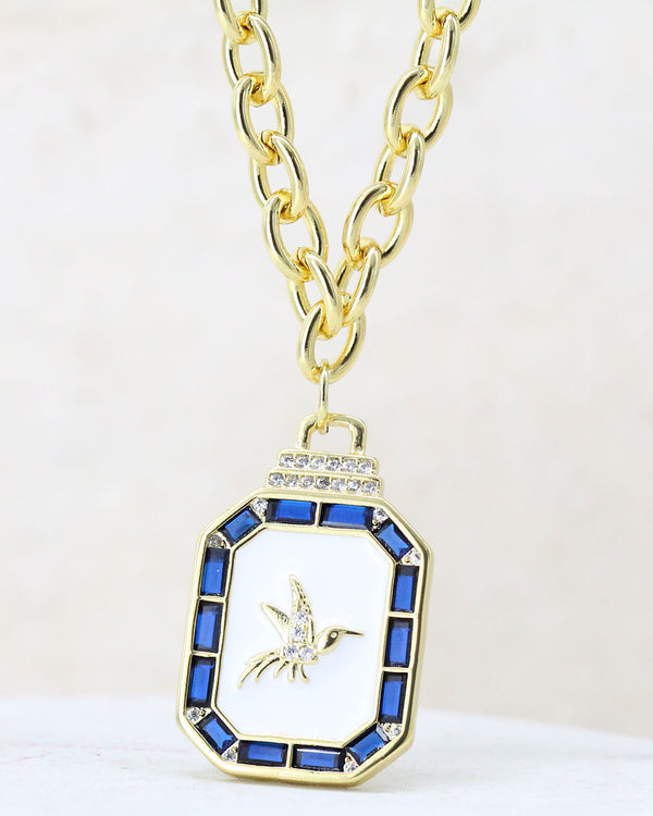 Collar Medalla Colibri