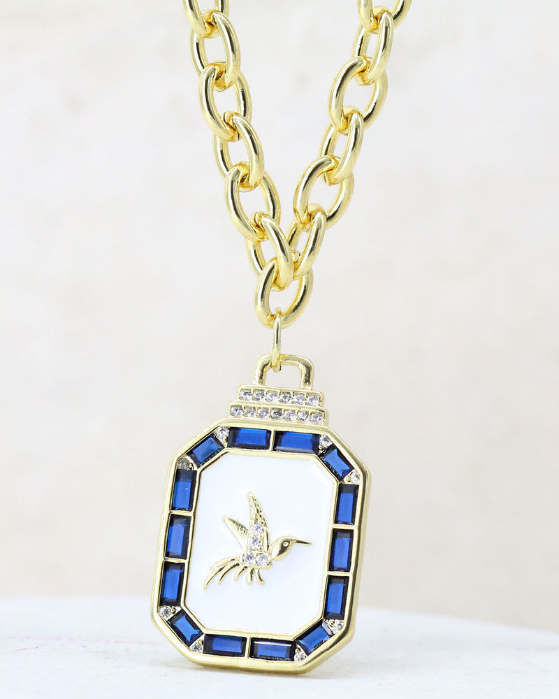Collar Medalla Colibri