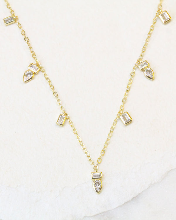 Collar Multi Zirconias colgantes