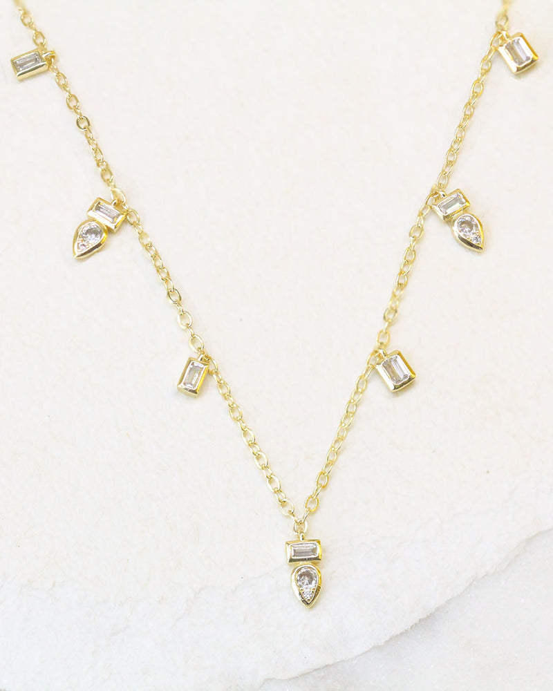 Collar Multi Zirconias colgantes