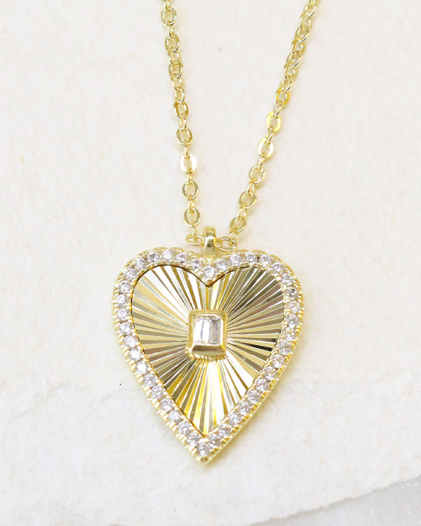 Collar Corazón Textura
