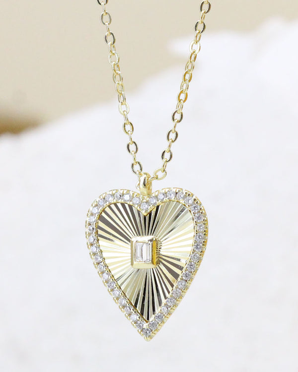 Collar Corazón Textura
