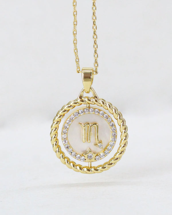 Collar Zigno Escorpio Madre Perla