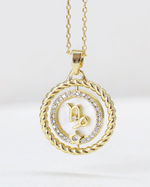 Collar Zigno Capricornio Madre Perla