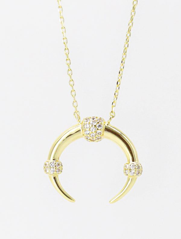 Collar Cuernos Zirconia