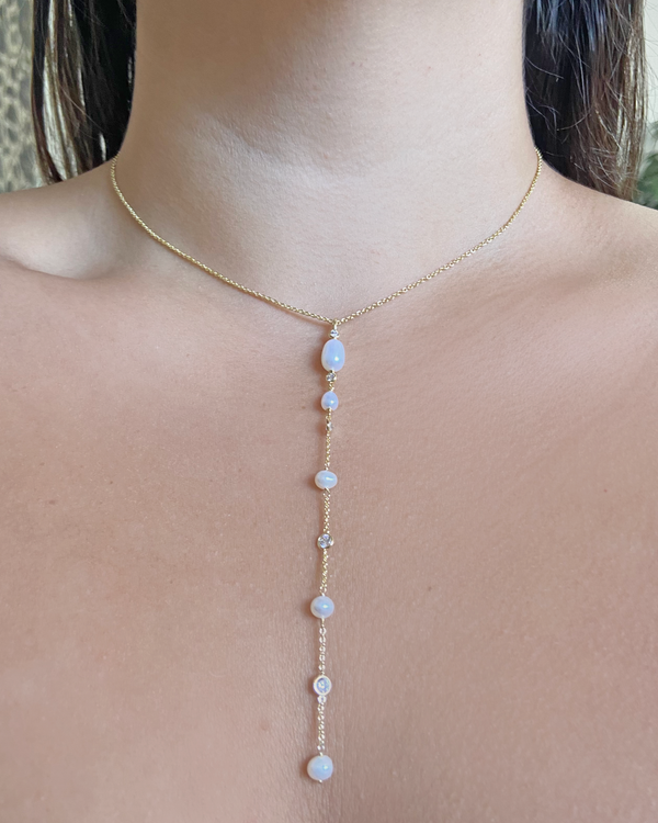 Collar Cascada Perlas