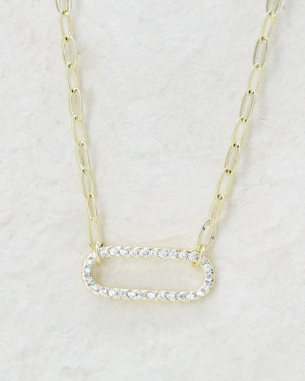 Collar Ovalo Zirconias