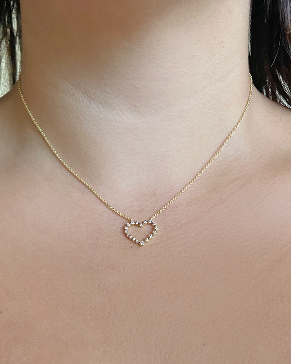 Collar Corazón Zirconias