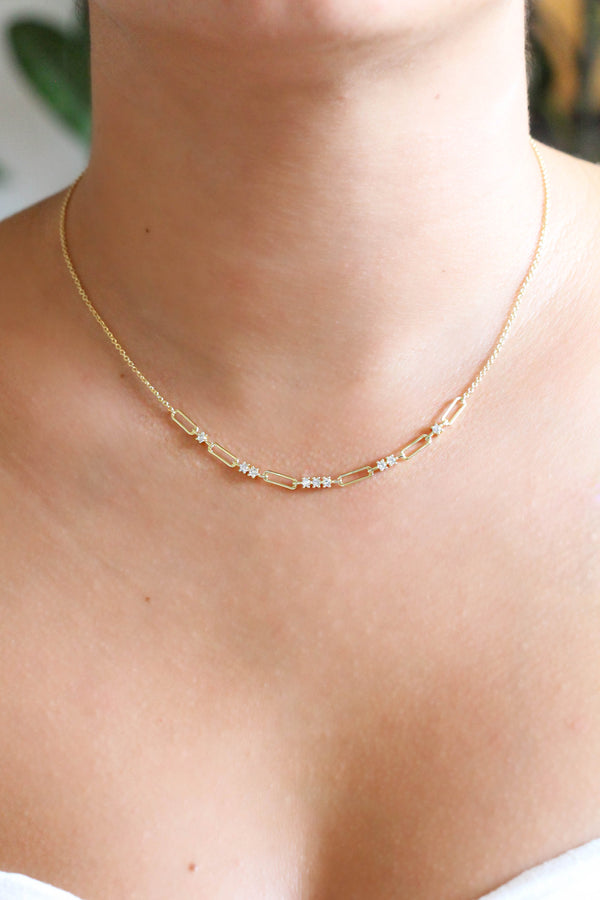 Collar Cadena Zirconias