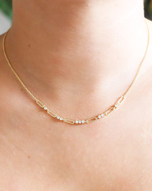 Collar Cadena Zirconias