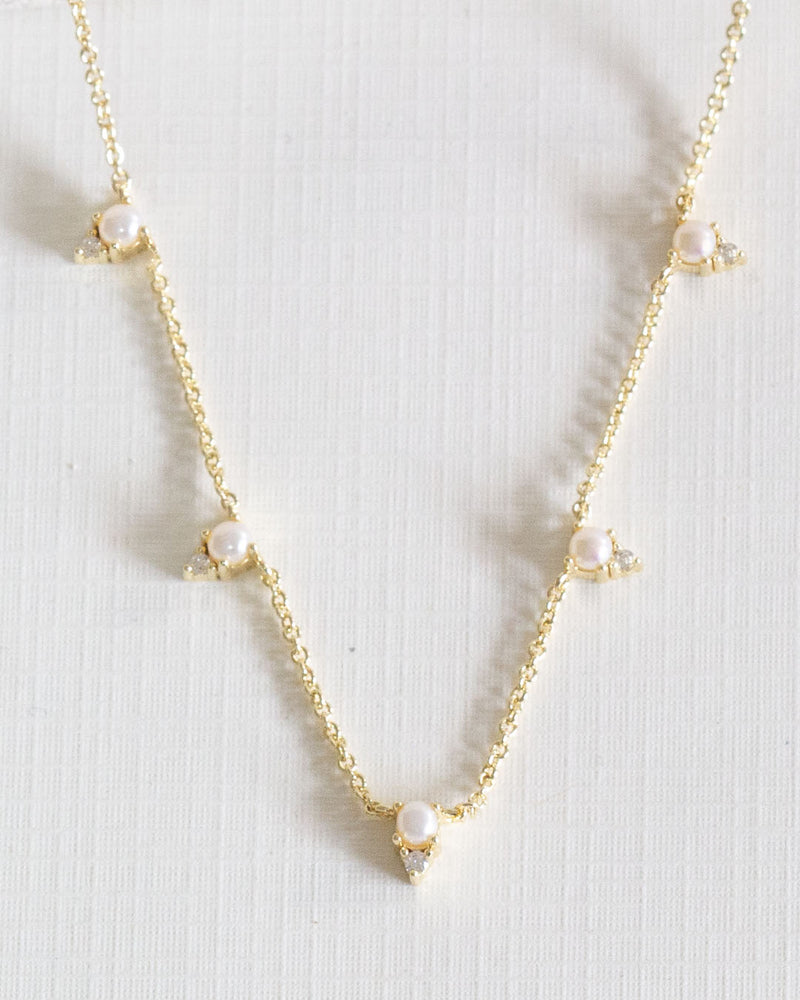 Collar Gotas Zirconias