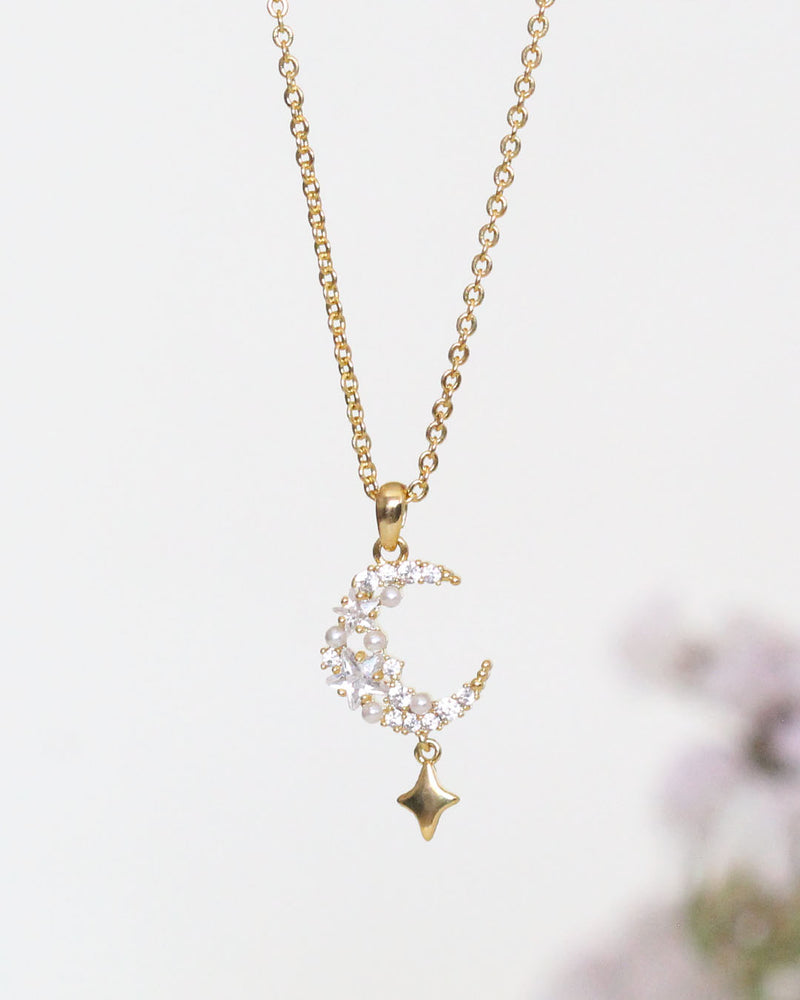 Collar Luna Zirconias