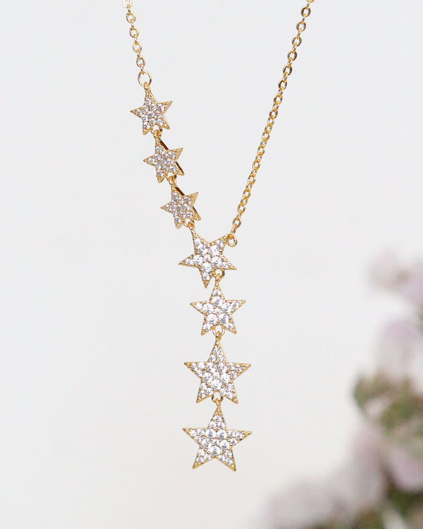 Collar Cascada Estrellas