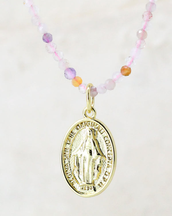 Collar Virgen Piedras