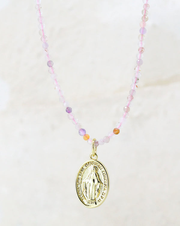 Collar Virgen Piedras