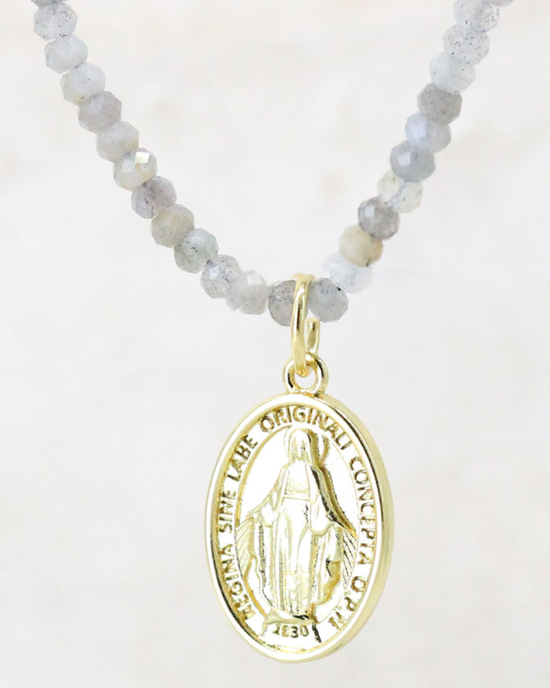 Collar Virgen Labradoritas