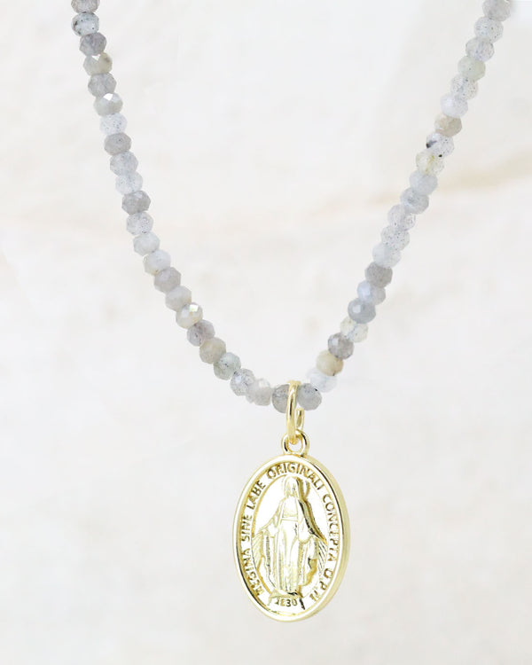 Collar Virgen Labradoritas