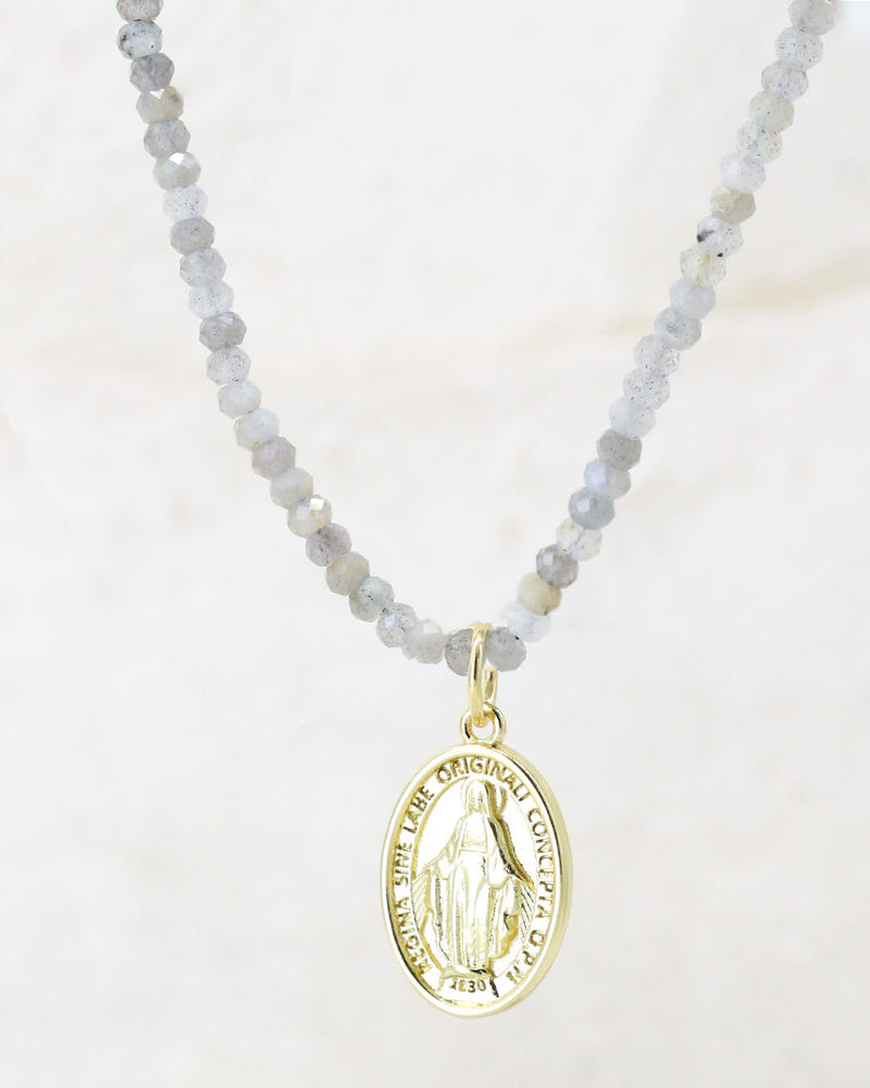 Collar Virgen Labradoritas