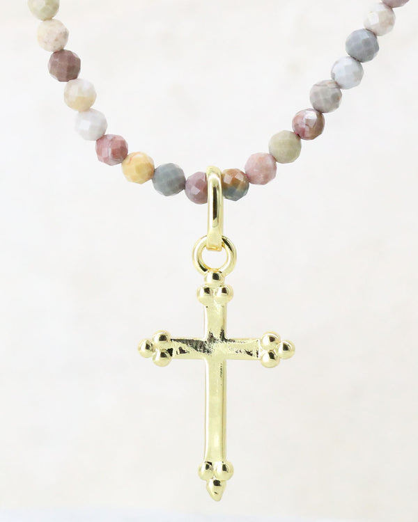 Collar cruz Piedras