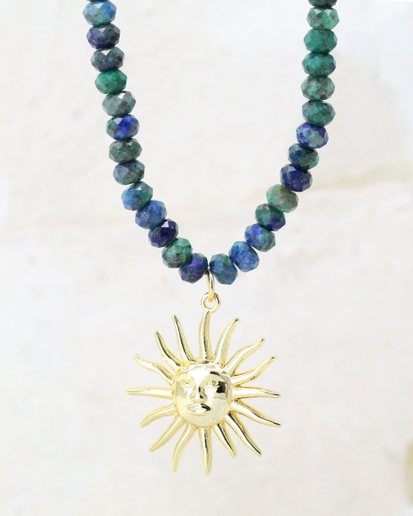 Collar Sol Piedras Naturales
