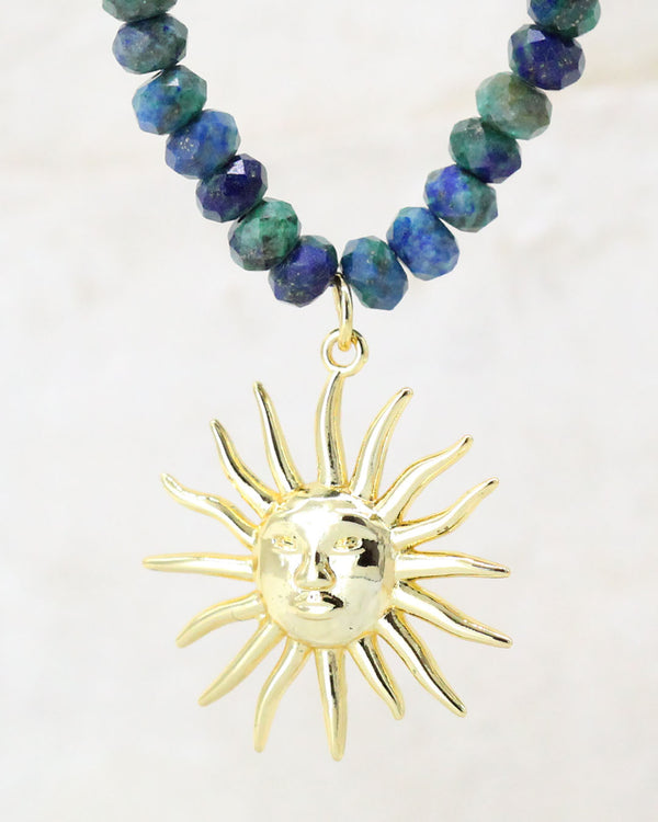 Collar Sol Piedras Naturales