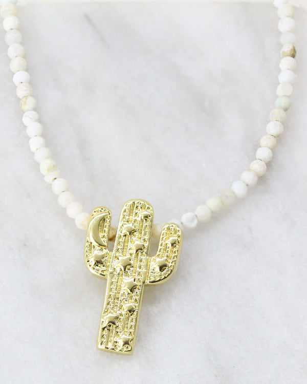 Collar Cactus Piedras