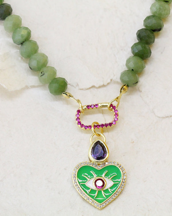 Collar Piedra Verde Gruesa