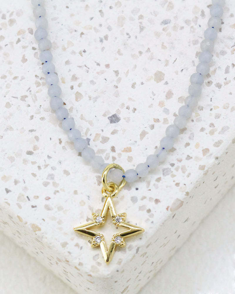 Collar piedra natural estrella